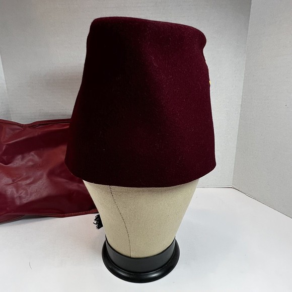 VTG Harry M Osers Antioch Masonic Shriners Rhinestone Tassel size 7 Fez Hat Cap - Picture 8 of 12